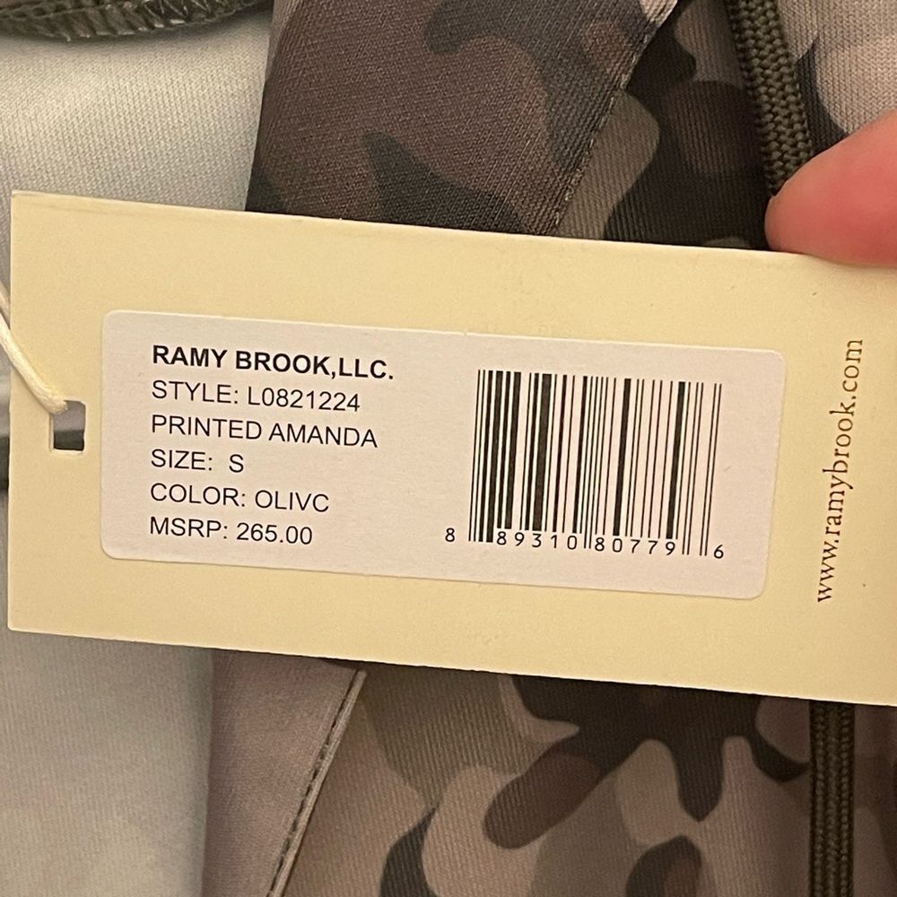 Ramy Brook Amanda Camo Pullover w/ Hood. SZ S NWT $265 MSRP. - Picture 4 of 6